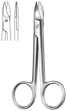 Wire Cutting Scissors one toothed cutting edge